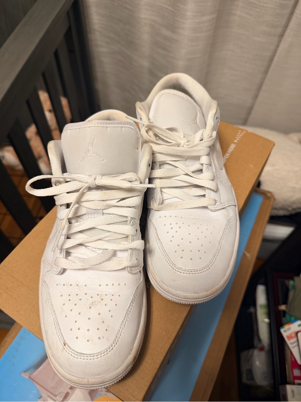 Air Jordan Style Women’s White Low-Top Sneakers